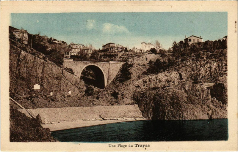 Carte postale ancienne Une Plage du Trayas