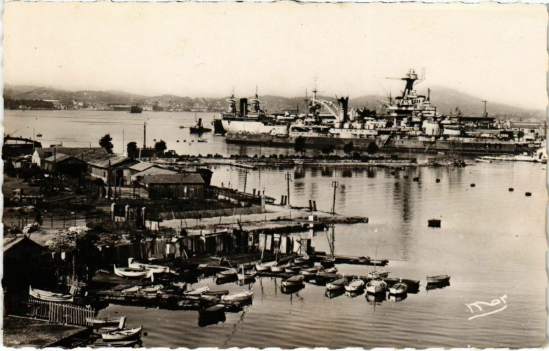 Carte postale ancienne Toulon-sur-Mer - Le Petit Rang à Toulon
