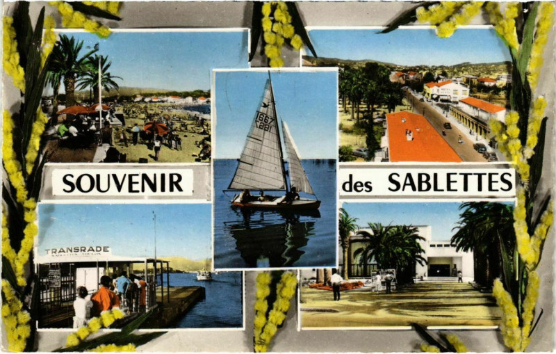 Carte postale ancienne Divers aspects des Sablettes