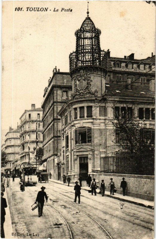 Carte postale ancienne Toulon La Poste à Toulon