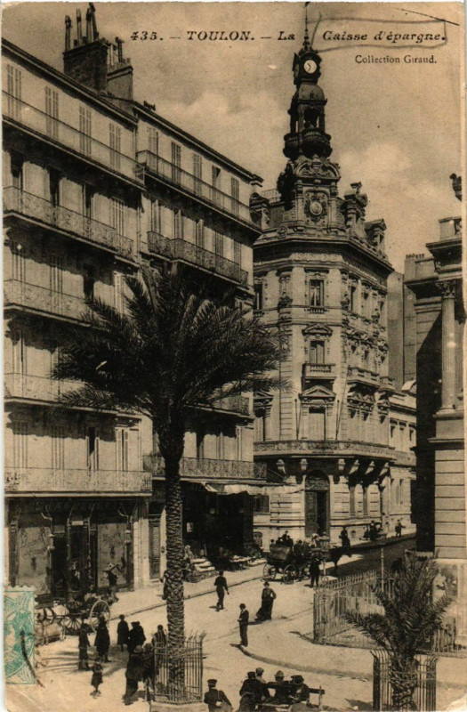 Carte postale ancienne Toulon La Caisse d'Epargne à Toulon