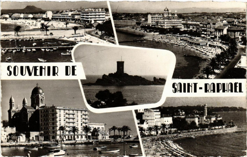 Carte postale ancienne Souvenir de Saint-Raphael
