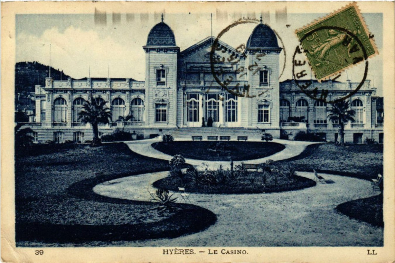 Carte postale ancienne Hyeres Le Casino à Hyères