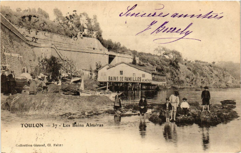 Carte postale ancienne Toulon-les-Bains Almeras à Toulon