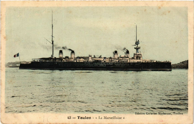 Carte postale ancienne Toulon La Marseillaise à Toulon