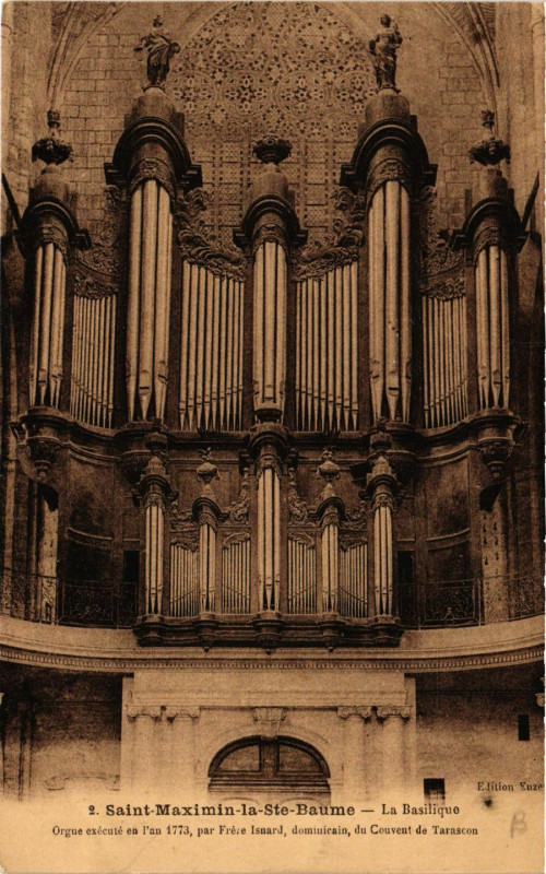 Carte postale ancienne Saint-Maximin la Sainte-Baume-La Basilique à Saint-Maximin-la-Sainte-Baume