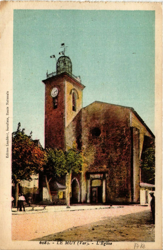 Carte postale ancienne Le Muy L'Eglise au Muy