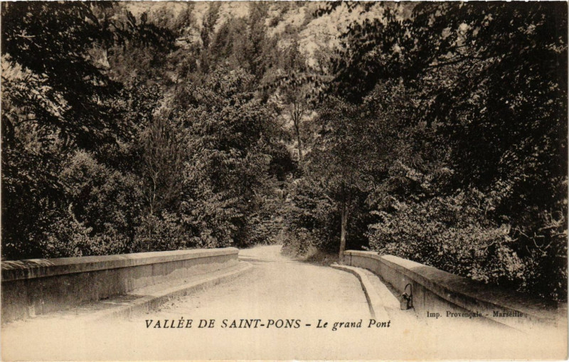 Carte postale ancienne Vallee De Saint-Pons Le grand Pont