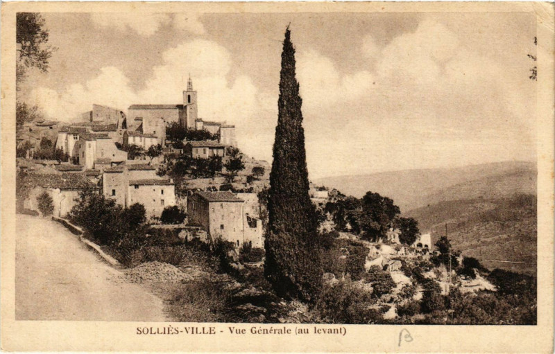 Carte postale ancienne Sollies Ville Vue générale