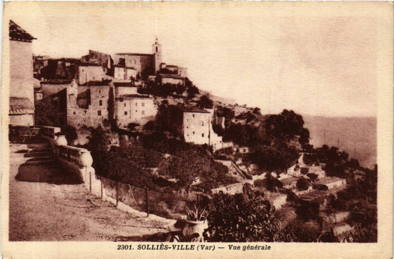 Carte postale ancienne Sollies Ville Vue générale