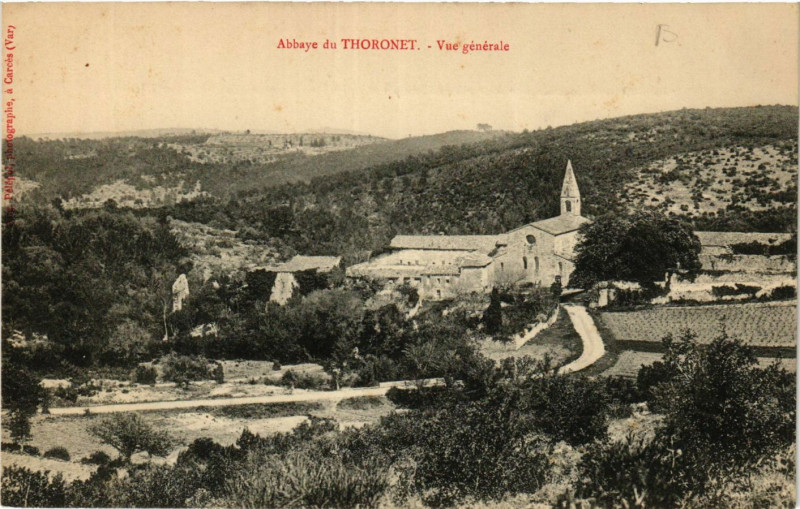 Carte postale ancienne Abbaye du Thoronet Vue générale