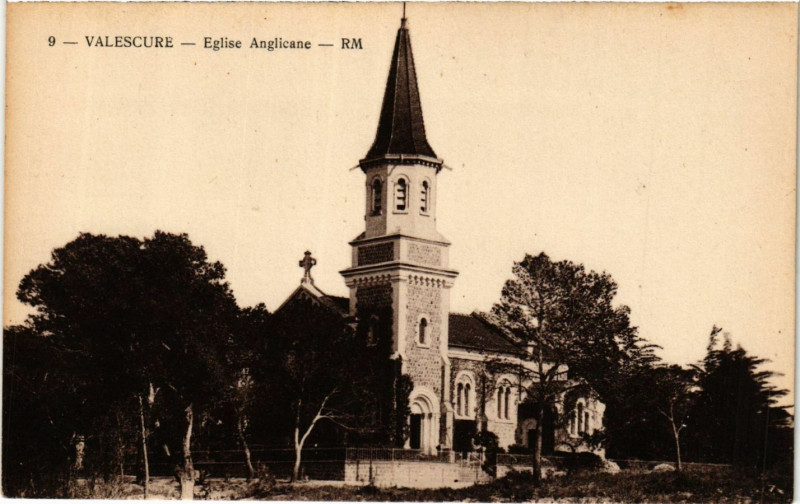 Carte postale ancienne Valescure Eglise Anglicane
