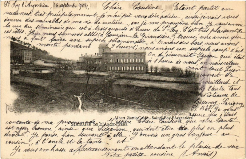 Carte postale ancienne Seminaire de L'Argentiere