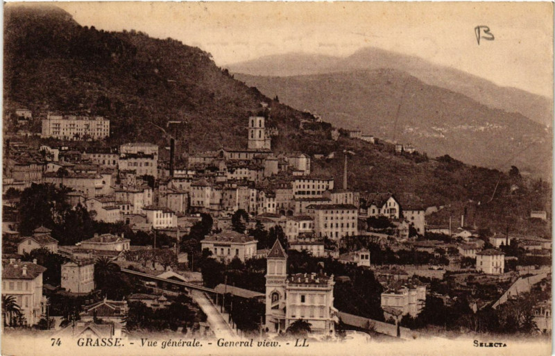 Carte postale ancienne Grasse - Vue générale à Grasse