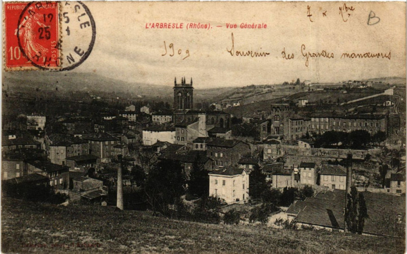 Carte postale ancienne L'Arbresle Vue générale à L'Arbresle