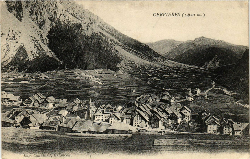 Carte postale ancienne Cervieres - Cerviéres - Vue