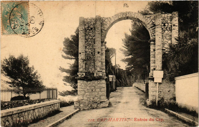 Carte postale ancienne Cap Marita - Entrée du Cap