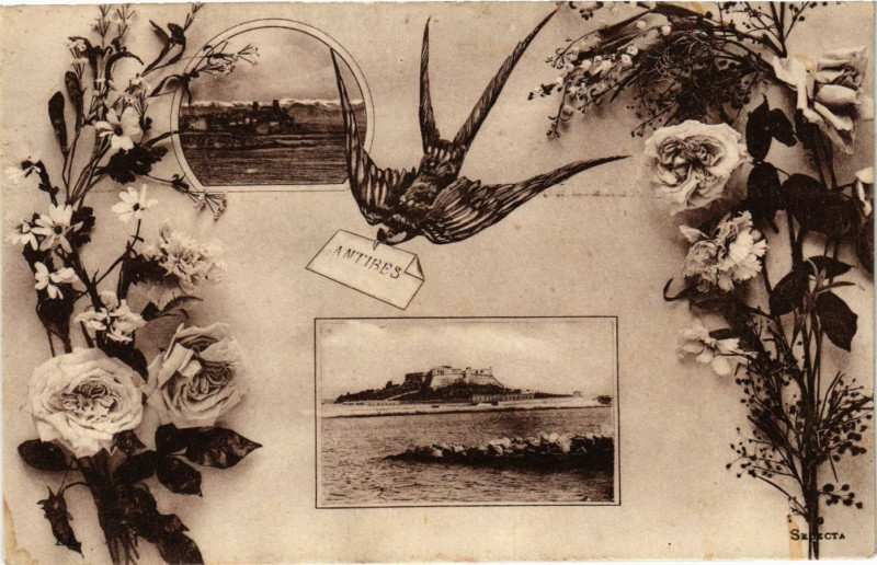 Carte postale ancienne Antibes - Scenes à Antibes