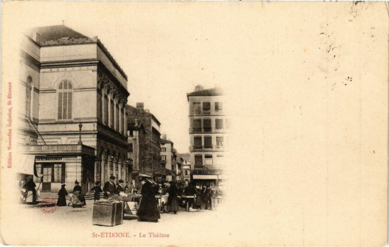 Carte postale ancienne Saint-Etienne - Le Théatre à Saint-Étienne