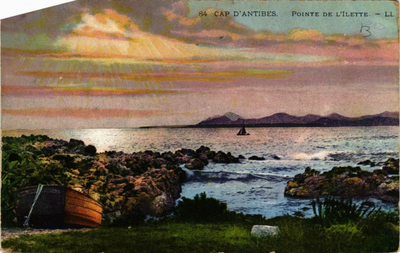 Carte postale ancienne Antibes - Cap d'Antibes - Pointe de l'Ilette à Antibes