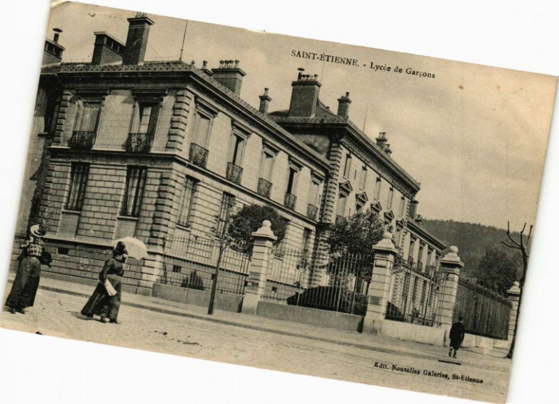 Carte postale ancienne Saint-Etienne - Lycée de Garcons à Saint-Étienne
