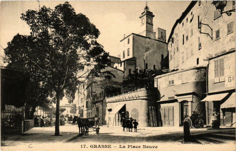 Carte postale ancienne Grasse La Place Neuve à Grasse