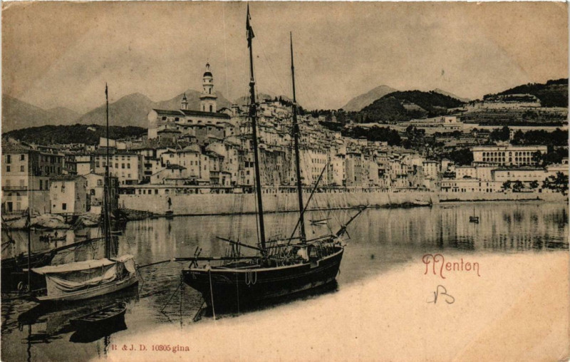 Carte postale ancienne Menton à Menton