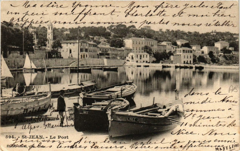 Carte postale ancienne Saint-Jean Le Port