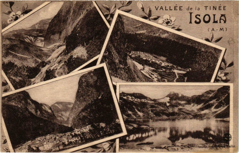 Carte postale ancienne Vallée de la Tinee Isola à Isola