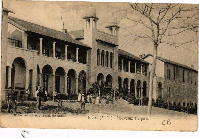 Carte postale ancienne Grasse Nouveaux Hospices à Grasse
