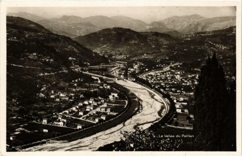 Carte postale ancienne La Vallée du Paillon