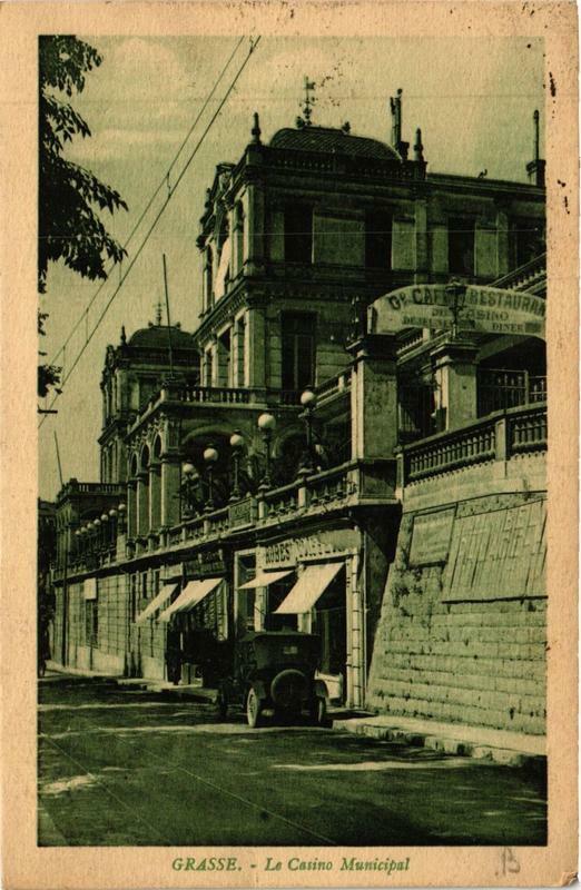 Carte postale ancienne Grasse Le Casino Municipal à Grasse