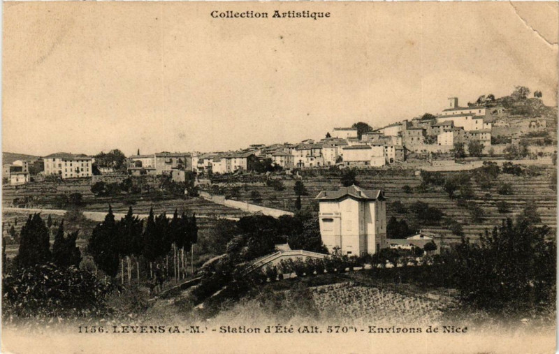 Carte postale ancienne Levens Station d'Ete - Env. de Nice à Levens