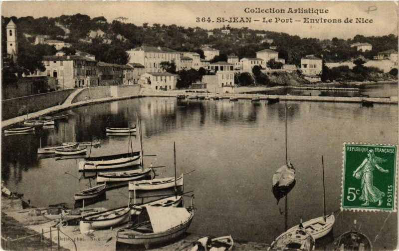 Carte postale ancienne Env. de Nice St-Jean à Nice