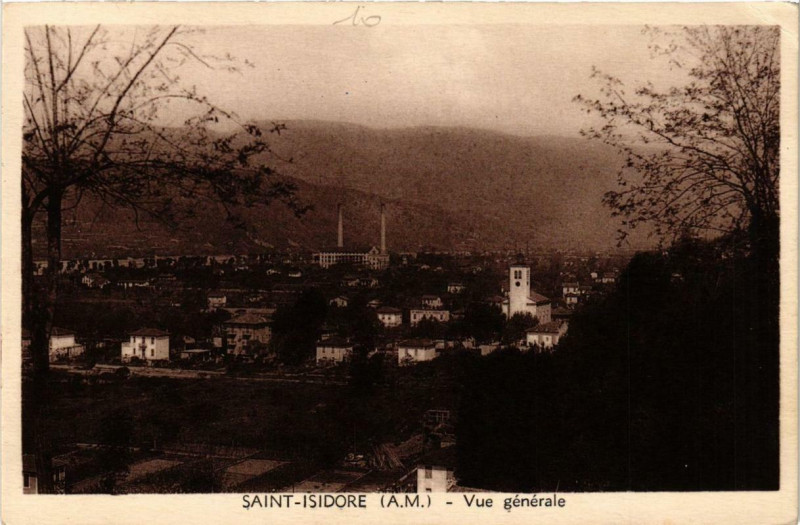 Carte postale ancienne Saint-Isidore Vue générale