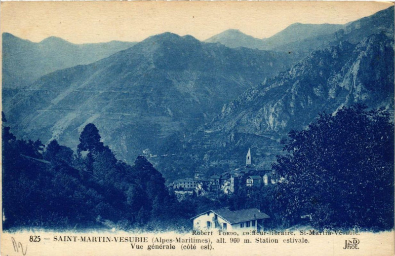Carte postale ancienne Saint-Martin-Vesubie Vue générale