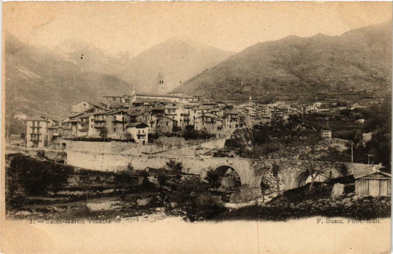 Carte postale ancienne Saint-Martin-Vesubie