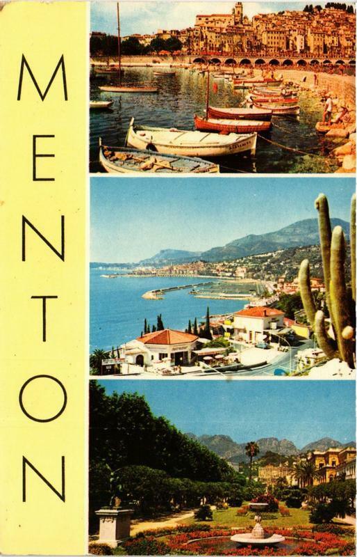 Carte postale ancienne Menton à Menton