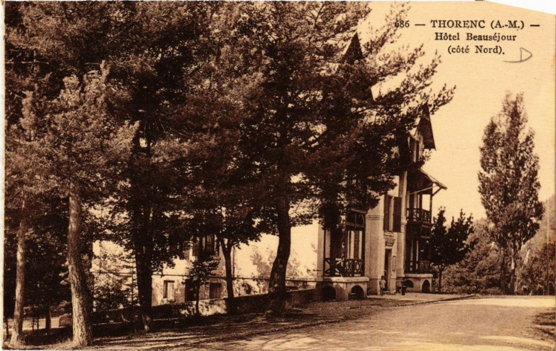 Carte postale ancienne Thorenc - Hotel Beausejour - coté Nord