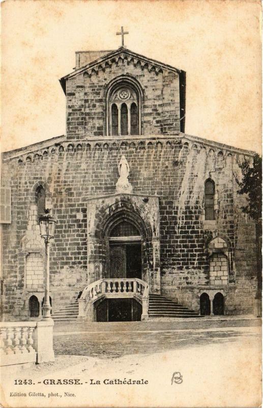 Carte postale ancienne Grasse La Cathédrale à Grasse