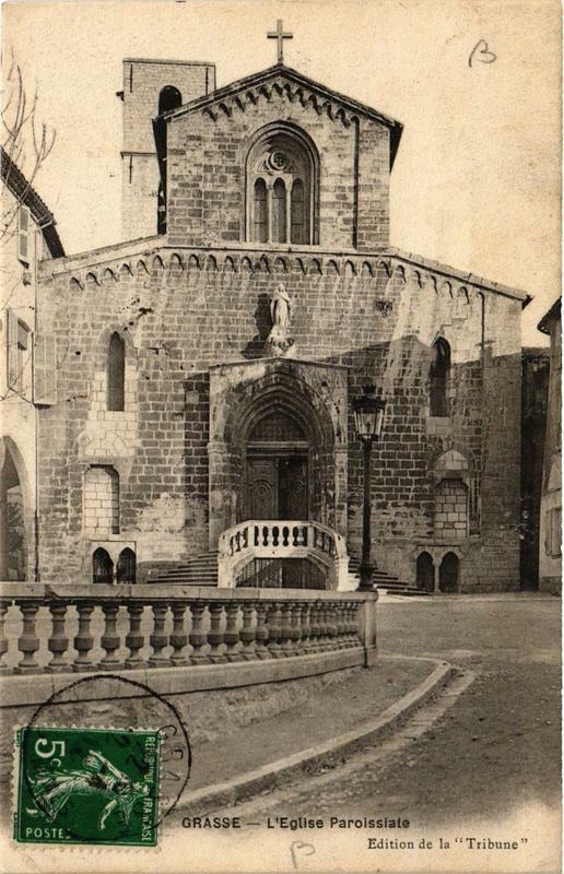 Carte postale ancienne Grasse Eglise Paroissiale à Grasse
