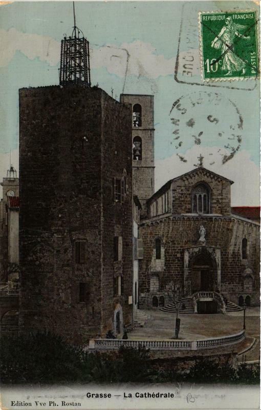 Carte postale ancienne Grasse La Cathédrale à Grasse