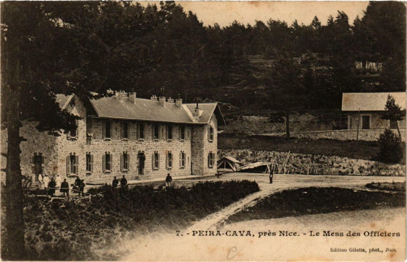 Carte postale ancienne Peira-Cava pres Nice - Le Mess des Officiers à Nice