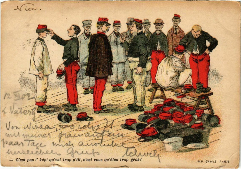 Carte postale ancienne Nice- souvenir France à Nice