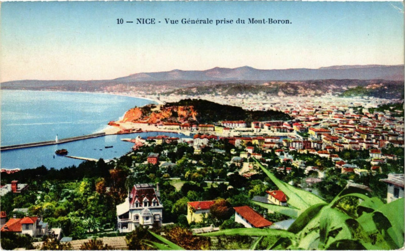 Carte postale ancienne Nice- vue generale France à Nice