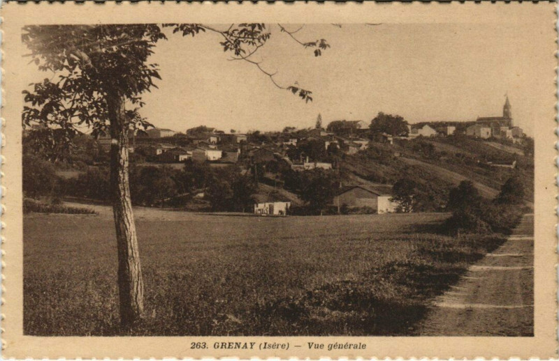 Carte postale ancienne Grenay - Vue générale à Grenay
