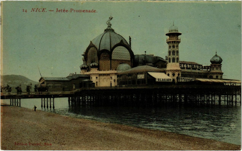 Carte postale ancienne Nice- Jetee Promenade France à Nice