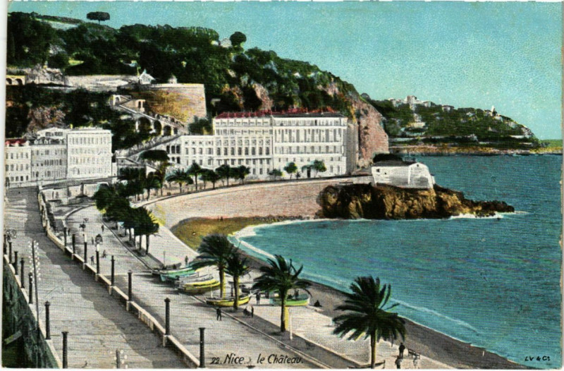 Carte postale ancienne Nice- Le Chateau France à Nice