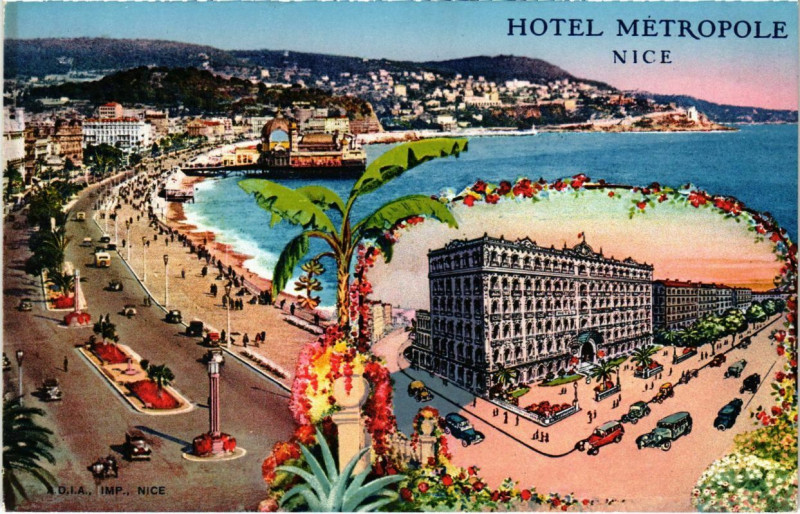 Carte postale ancienne Nice- souvenir France à Nice