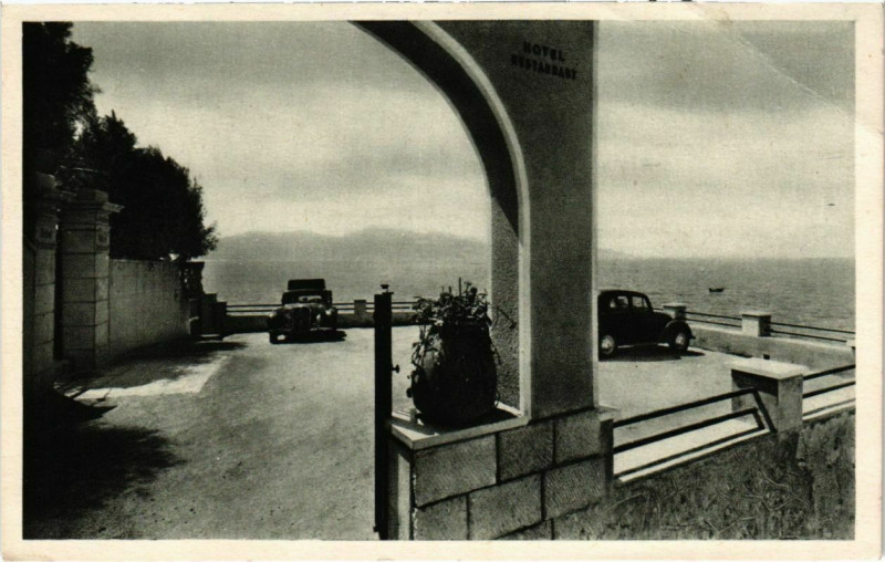 Carte postale ancienne Nice- Hotel Restaurant France à Nice